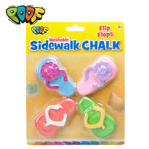 {振昌文具}【請先來電洽詢庫存】【美國 POOF】戶外塗鴉粉筆-人字拖 0C8994 / 組