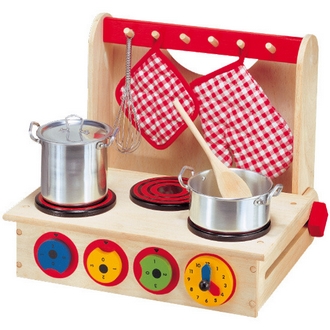 {振昌文具}【請先來電洽詢庫存】【美國ALEX】13  兒童家家酒 可攜式原木小廚房 /組