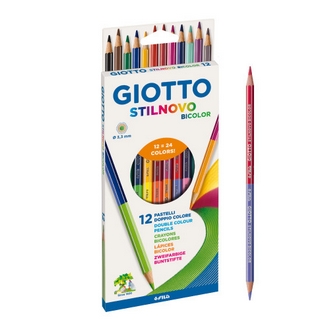 {振昌文具}【請先來電洽詢庫存】【義大利 GIOTTO】256900  STILNOVO 雙頭六角彩色鉛筆24色 /盒