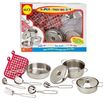 {振昌文具}【請先來電洽詢庫存】【美國ALEX】603N  兒童家家酒 空心粉烹調組 /組