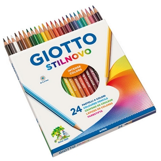 {振昌文具}【請先來電洽詢庫存】【義大利 GIOTTO】256600  STILNOVO 學用六角彩色鉛筆(24色) /盒