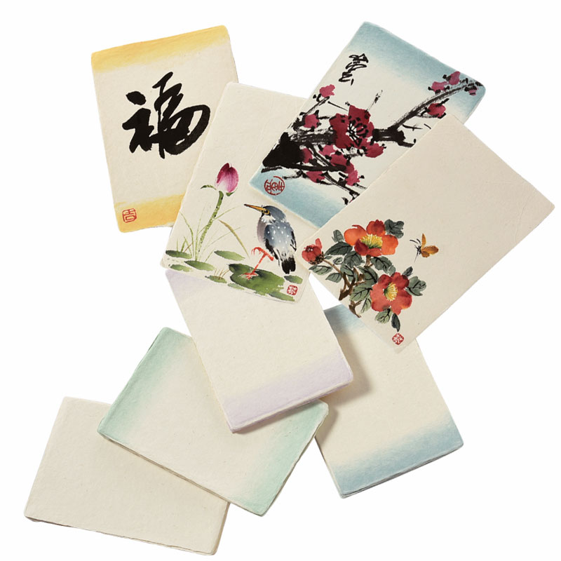 泰和宣 手染和紙系列 PCUL-1143 手工艾綠色和紙明信片 10張 / 包