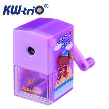 KW 卡通 0306B 削鉛筆機 削筆機 (卡通圖案、顏色隨機出貨) / 台