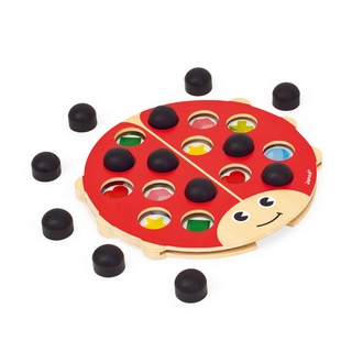 {振昌文具}【請先來電洽詢庫存】【法國Janod】認知學習-瓢蟲記憶盤 J08149 /組