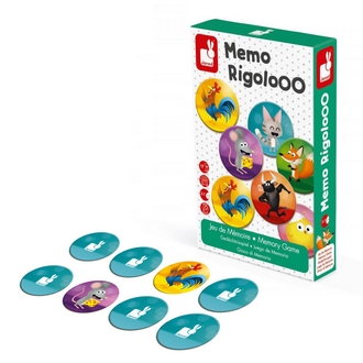 {振昌文具}【請先來電洽詢庫存】【法國Janod】趣味桌遊-雙雙對對 記憶翻牌遊戲 J02736 /組