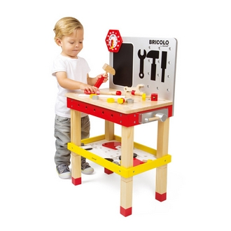 {振昌文具}【請先來電洽詢庫存】【法國Janod】小木匠創意玩-站式工作台 J06492 /組