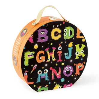 {振昌文具}【請先來電洽詢庫存】【法國Janod】地板大拼圖-怪獸ABC(50pcs) J02799 /組