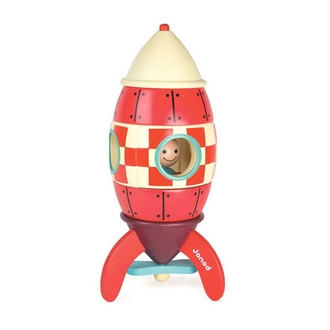 {振昌文具}【請先來電洽詢庫存】【法國Janod】磁性拼裝積木-火箭(大) J05212 /組