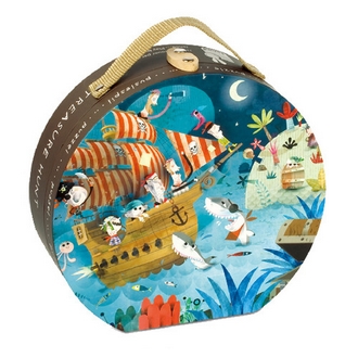 {振昌文具}【請先來電洽詢庫存】【法國Janod】厚片拼圖-金銀島36pcs J02922 /組