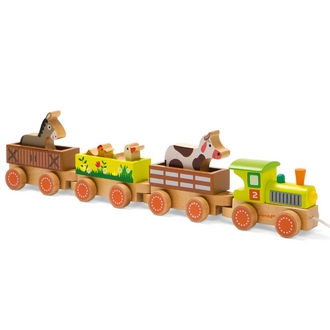 {振昌文具}【請先來電洽詢庫存】【法國Janod】農莊接駁車 J08536 /組