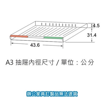 A3 公文櫃  NO.90035  組合 文件櫃 收納櫃 抽屜
