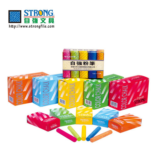 {振昌文具}{請先來電洽詢}自強牌 彩色粉筆-100盒入 / 箱