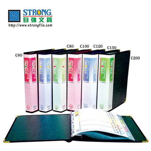 {振昌文具}{請先來電洽詢}自強牌 C60活頁資料簿 三孔管型夾-6個入 / 箱
