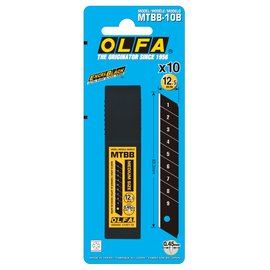 日本 OLFA 新款中型超銳利 美工刀XMT-1/3BB型替換 MTBB-10B 美工刀片 10片裝/組