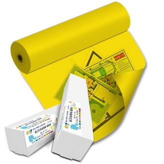 {振昌文具}【請先來電洽詢庫存】彩之舞 HY-R9024YL 進口彩色海報紙-鮮黃色 80g 24