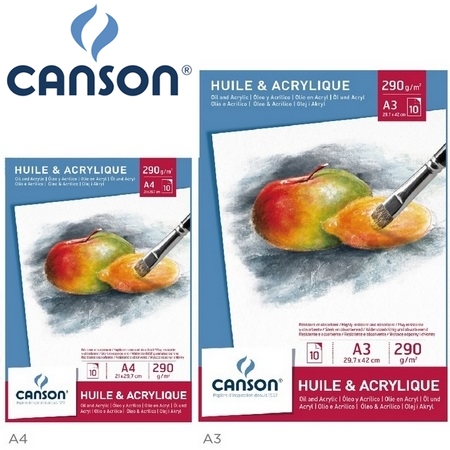 法國 CANSON  美術專用紙 200005785 油畫 壓克力 A4 白 畫紙 無酸 10張/本