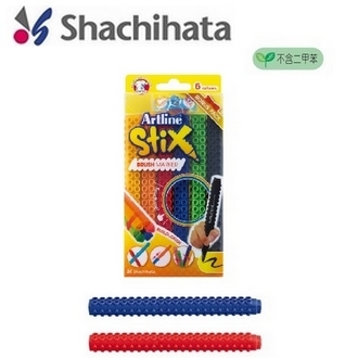日本 寫吉哈達  SETXF-6WK STIX軟毛粗芯積木毛刷頭 彩色筆 不含二甲苯 6色 /盒