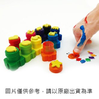 【雄獅】 GC-100 無毒 可水洗 手指畫 顏料 蓋印 10色/盒