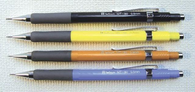 {振昌文具} 白金牌 MT-100 製圖鉛筆 0.3mm 0.5mm 0.7mm 0.9mm 自動鉛筆 MT-80 橡皮