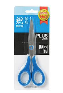 {振昌文具}PLUS 34-136 SC-155C6吋剪刀 藍