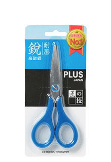 {振昌文具}PLUS 34-135 SC-140C5.5吋剪刀 藍