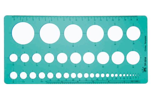 {振昌文具}【徠福LIFE】TP-101A 圓定規-111x233x0.8MM(1-36MM)39孔