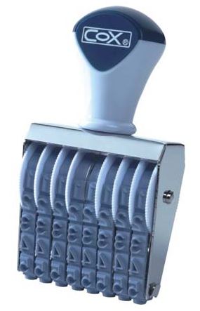 {振昌文具}【三燕COX】2號字八連號碼印/個 NO.2-8