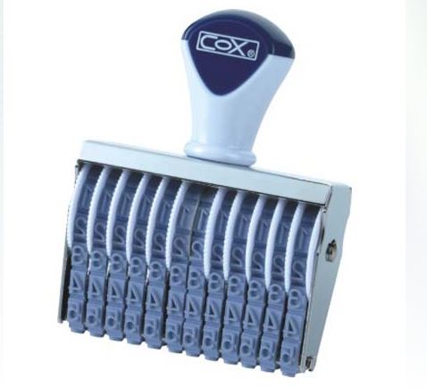 {振昌文具}【三燕COX】3號字十二連號碼印/個 NO.3-12