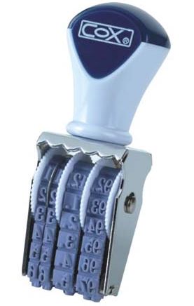 {振昌文具}【三燕COX】5號字歐文日付印/個 NO.5