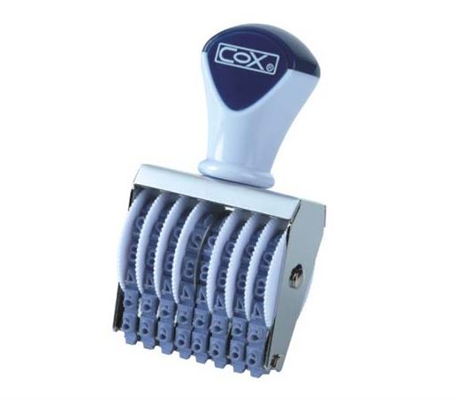 {振昌文具}【三燕COX】4號字八連號碼印 NO.4-8