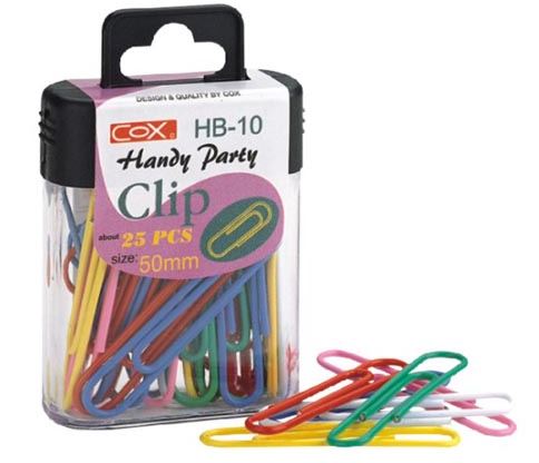 {振昌文具}【三燕COX】50mm彩色迴紋針/盒 HB-10