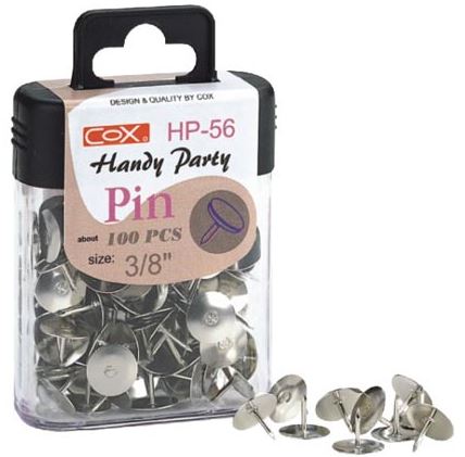 {振昌文具}【三燕COX】3/8英吋鍍鎳圖釘/盒 HP-56