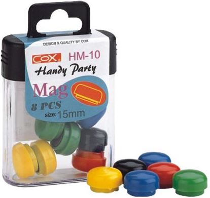 {振昌文具}【三燕COX】15mm彩色磁鐵/盒 HM-10