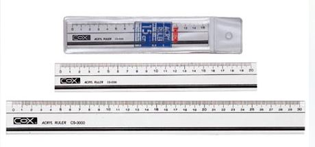 {振昌文具}【三燕COX 】30CM壓克力直尺/支 CS-3000