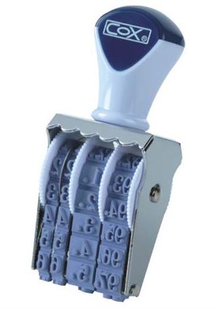 {振昌文具}【三燕COX 】4號字歐文日付印/個 NO.4