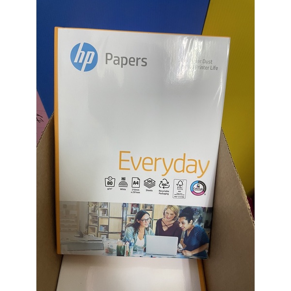 HP 影印紙 A4 80P 80磅 專業 不卡紙 電腦紙 列印紙 超白 進口紙 500張/包 厚 不卡紙