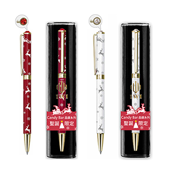 Candy Bar 晶鑽系列原子筆 -聖誕限量版(白)(紅) 521W/R