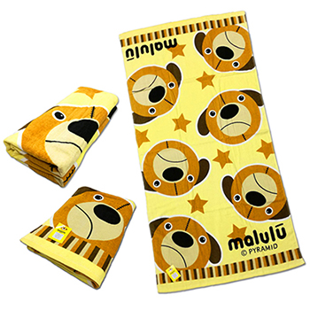 Malulu剪絨印花浴巾 MA-76152