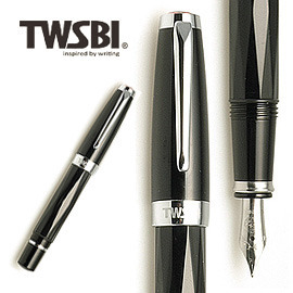 臺灣 TWSBI 三文堂 mini 黑色筆桿活塞上墨鋼筆-STUB 1.1 / 支