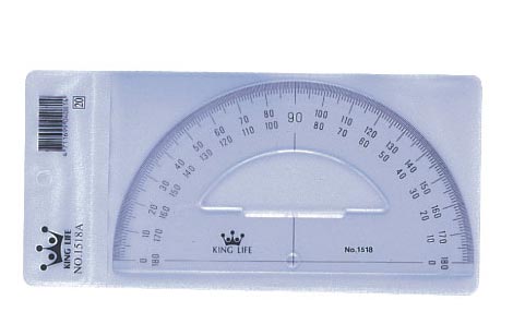 {振昌文具}【徠福LIFE】NO.1518A 半圓分度器15cm(180度) / 片