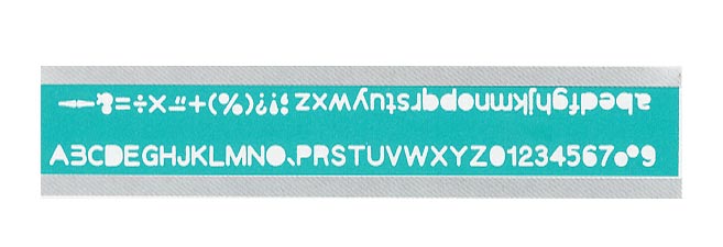 {振昌文具}【徠福LIFE】TP-725A 英文數字定規(針筆專用) / 片