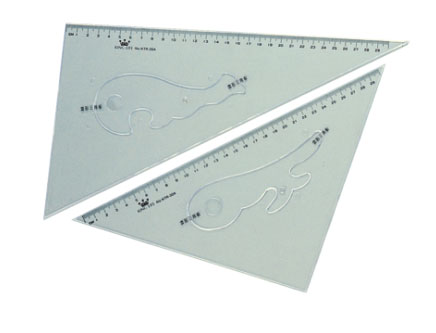 {振昌文具}【徠福LIFE】KTR-30 塑膠三角板(30cm) / 組