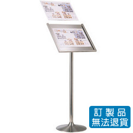不鏽鋼材質告示牌系列  TA-125S 斜面式