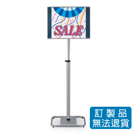 不鏽鋼材質告示牌系列  方底座 SW-06S (中)
