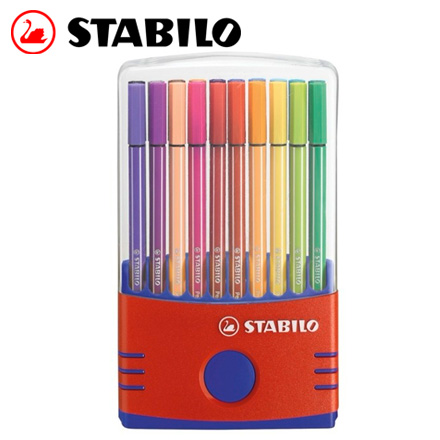 {振昌文具}【請先來電洽詢庫存】STABILO 德國天鵝 Pen 68 系列彩色筆(6820-04) 20色 / 盒