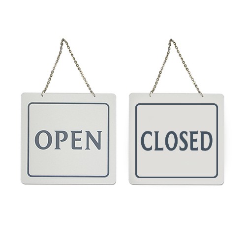 artsign(雅善)吊挂式指示牌open/closed黑白(7901)