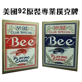 美國 NO.92 蜜蜂 撲克牌 12副入 /打