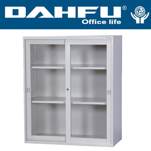 {振昌文具}【請先來電洽詢庫存】DAHFU 大富 DF-KG-011-A 玻璃拉門鋼製連接組合公文櫃(附格板2片) / 個