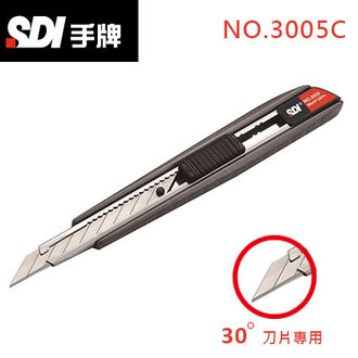 新品促銷{振昌文具}【手牌SDI】3005C 鋁合金美工刀 30度刀片 /支