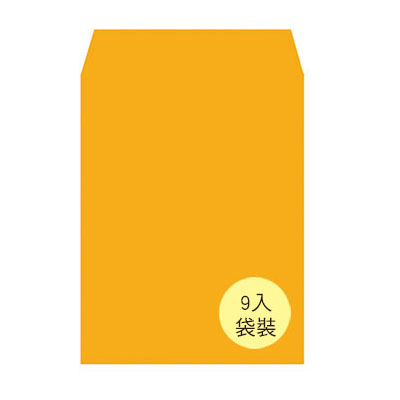 美加美 N1209P 大9K金黃公文封(袋裝) 9入/ 袋